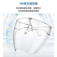 防藍光抗UV太空面罩【升級防霧高透明款】護目面罩鏡片透明 護目鏡 (百葉窗款)戴 眼鏡 可使用 工業安全標章/安檢合格 防粉塵/飛沫/飛濺物/噴濺物 防疫必備