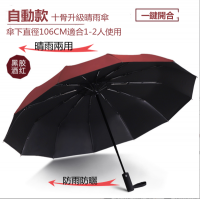 【雨具,雨鞋,雨傘下雨不用怕系列】10骨加強活力土包子清新圖案自動傘可攜方便,包包必備品雨傘,/自動傘/晴雨傘/一鍵開合 